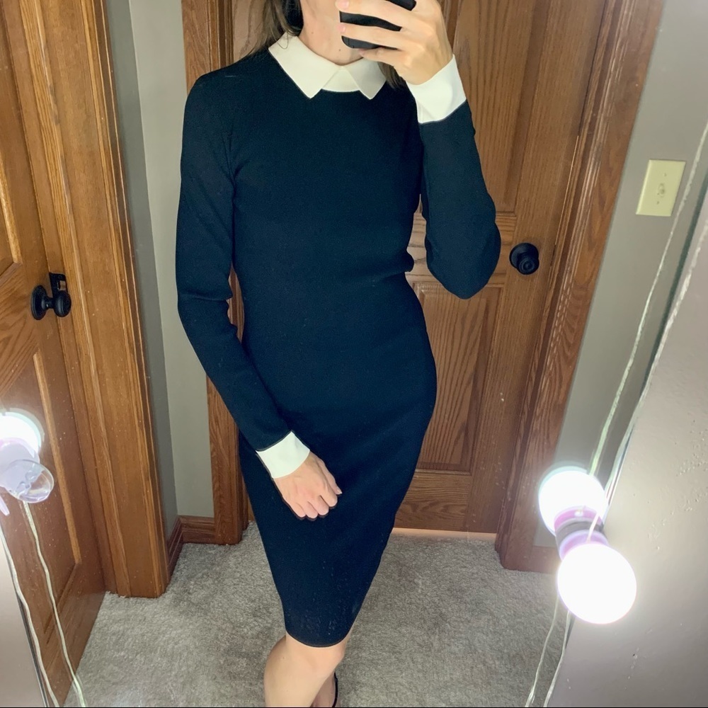 PAULE KA PARIS hiver 2016 Collared Long Sleeve Dress